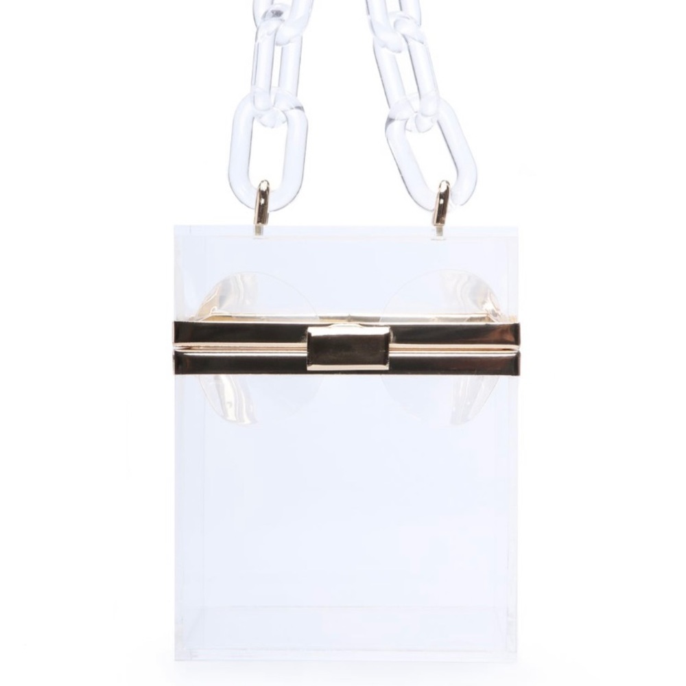 Clear & Gold Acrylic Bag🤍